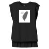 Women's Flowy Muscle Tee With Rolled Cuffs Thumbnail