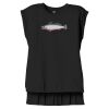 Women's Flowy Muscle Tee With Rolled Cuffs Thumbnail