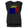Women's Flowy Muscle Tee With Rolled Cuffs Thumbnail
