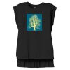 Women's Flowy Muscle Tee With Rolled Cuffs Thumbnail