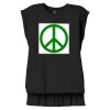 Women's Flowy Muscle Tee With Rolled Cuffs Thumbnail