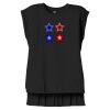 Women's Flowy Muscle Tee With Rolled Cuffs Thumbnail