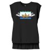 Women's Flowy Muscle Tee With Rolled Cuffs Thumbnail