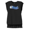 Women's Flowy Muscle Tee With Rolled Cuffs Thumbnail