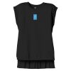 Women's Flowy Muscle Tee With Rolled Cuffs Thumbnail
