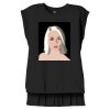 Women's Flowy Muscle Tee With Rolled Cuffs Thumbnail