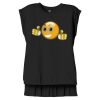 Women's Flowy Muscle Tee With Rolled Cuffs Thumbnail
