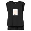 Women's Flowy Muscle Tee With Rolled Cuffs Thumbnail