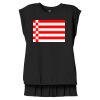 Women's Flowy Muscle Tee With Rolled Cuffs Thumbnail