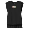 Women's Flowy Muscle Tee With Rolled Cuffs Thumbnail