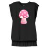 Women's Flowy Muscle Tee With Rolled Cuffs Thumbnail