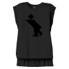 Women's Flowy Muscle Tee With Rolled Cuffs Thumbnail