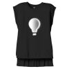 Women's Flowy Muscle Tee With Rolled Cuffs Thumbnail