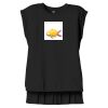 Women's Flowy Muscle Tee With Rolled Cuffs Thumbnail