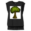 Women's Flowy Muscle Tee With Rolled Cuffs Thumbnail