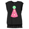 Women's Flowy Muscle Tee With Rolled Cuffs Thumbnail
