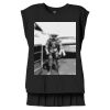 Women's Flowy Muscle Tee With Rolled Cuffs Thumbnail