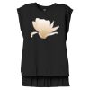 Women's Flowy Muscle Tee With Rolled Cuffs Thumbnail