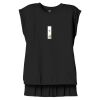 Women's Flowy Muscle Tee With Rolled Cuffs Thumbnail