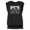 Women's Flowy Muscle Tee With Rolled Cuffs Thumbnail
