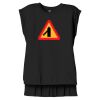 Women's Flowy Muscle Tee With Rolled Cuffs Thumbnail