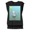 Women's Flowy Muscle Tee With Rolled Cuffs Thumbnail