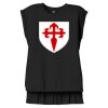 Women's Flowy Muscle Tee With Rolled Cuffs Thumbnail