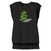 Women's Flowy Muscle Tee With Rolled Cuffs Thumbnail