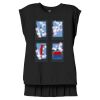 Women's Flowy Muscle Tee With Rolled Cuffs Thumbnail