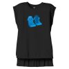 Women's Flowy Muscle Tee With Rolled Cuffs Thumbnail