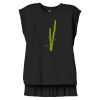 Women's Flowy Muscle Tee With Rolled Cuffs Thumbnail