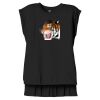 Women's Flowy Muscle Tee With Rolled Cuffs Thumbnail