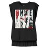 Women's Flowy Muscle Tee With Rolled Cuffs Thumbnail