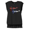 Women's Flowy Muscle Tee With Rolled Cuffs Thumbnail