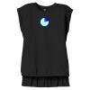 Women's Flowy Muscle Tee With Rolled Cuffs Thumbnail