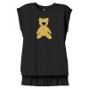 Women's Flowy Muscle Tee With Rolled Cuffs Thumbnail