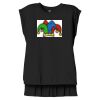 Women's Flowy Muscle Tee With Rolled Cuffs Thumbnail