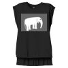 Women's Flowy Muscle Tee With Rolled Cuffs Thumbnail