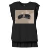 Women's Flowy Muscle Tee With Rolled Cuffs Thumbnail