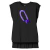 Women's Flowy Muscle Tee With Rolled Cuffs Thumbnail