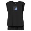Women's Flowy Muscle Tee With Rolled Cuffs Thumbnail