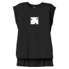 Women's Flowy Muscle Tee With Rolled Cuffs Thumbnail