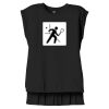 Women's Flowy Muscle Tee With Rolled Cuffs Thumbnail