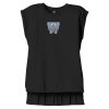 Women's Flowy Muscle Tee With Rolled Cuffs Thumbnail