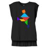 Women's Flowy Muscle Tee With Rolled Cuffs Thumbnail