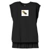 Women's Flowy Muscle Tee With Rolled Cuffs Thumbnail