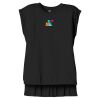 Women's Flowy Muscle Tee With Rolled Cuffs Thumbnail