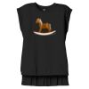 Women's Flowy Muscle Tee With Rolled Cuffs Thumbnail