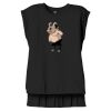 Women's Flowy Muscle Tee With Rolled Cuffs Thumbnail
