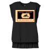 Women's Flowy Muscle Tee With Rolled Cuffs Thumbnail